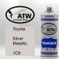 Preview: Toyota, Silver Metallic, 1C8: 400ml Sprühdose, von ATW Autoteile West.